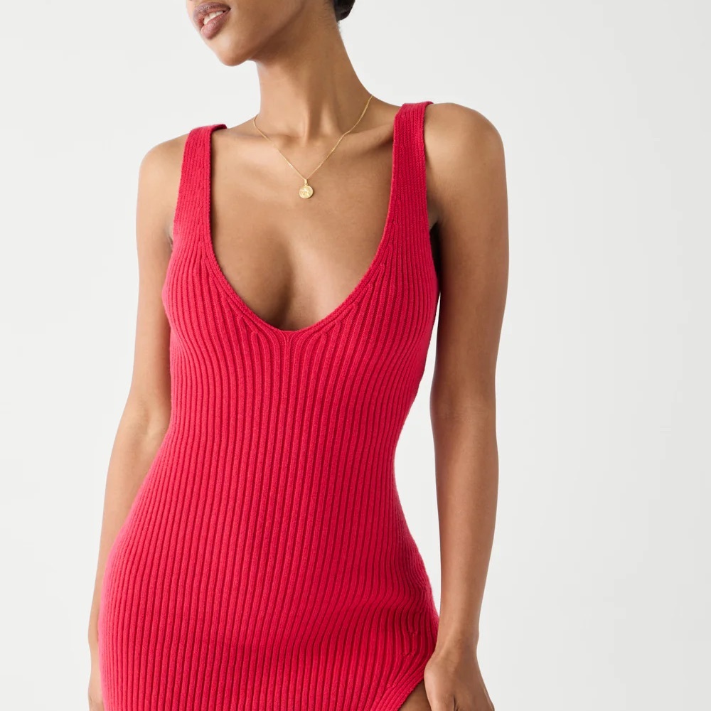 Frankie's Bikinis Lady Cloud Knit Mini Dress - Burning Love